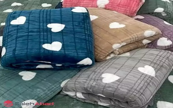 تصویر 2 از قیمت خرید پتو طرح قلب برجسته با فروش عمده